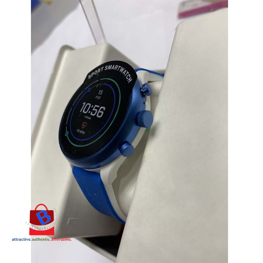 Blue fossil smartwatch hot sale