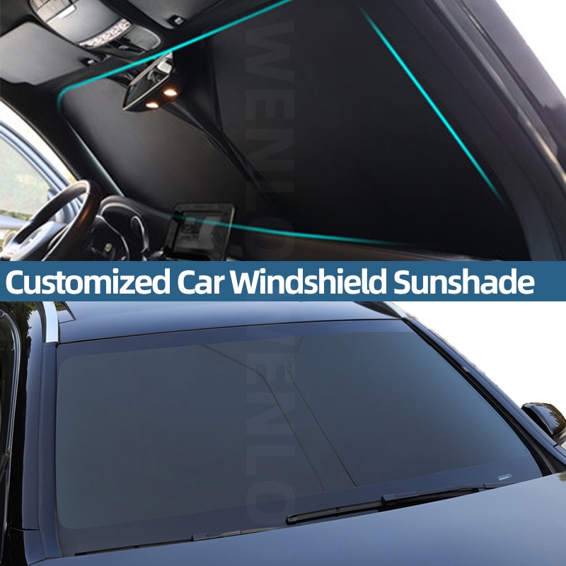 Car Curtain Windshield Sunshade Glass Sun Shade For Peugeot 307 308 408 ...