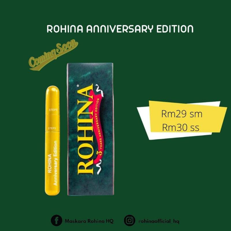 ORIGINAL HQ‼️ MASKARA ROHINA LIMITED/ANNIVERSARY EDITION 2022 | Shopee ...