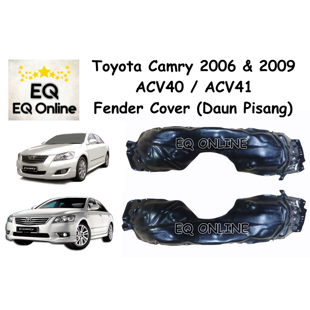 Toyota Camry 2006 2009 Acv40 Acv41 Fender Cover Liner Protector Daun Pisang Splash Guard 1976