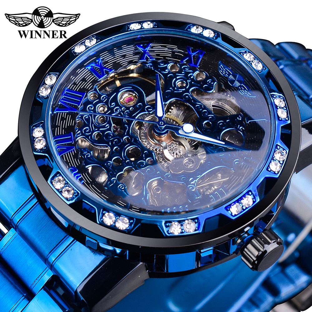 Winner Men s mechanical watches Gear Movement Royal Design Men Top Brand Male Mechanical Skeleton Wrist Watch Shopee Malaysia