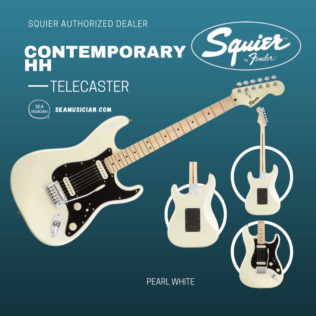 Squier contemporary telecaster hh deals pearl white