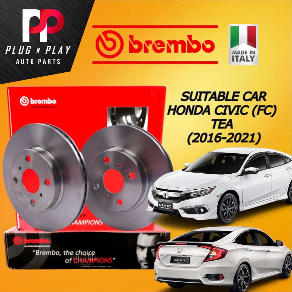 BREMBO HONDA CIVIC (FC) TEA (2016-2021) FRONT OR REAR 100% ORIGINAL ...