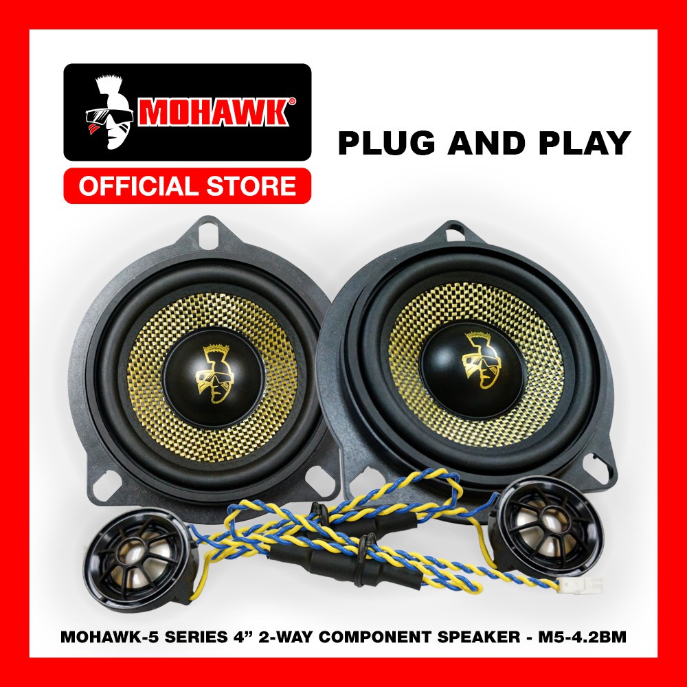 MOHAWK Car Audio 19M5-4.2BM M5-SERIES 4 inch 2-Way Component BMW ...