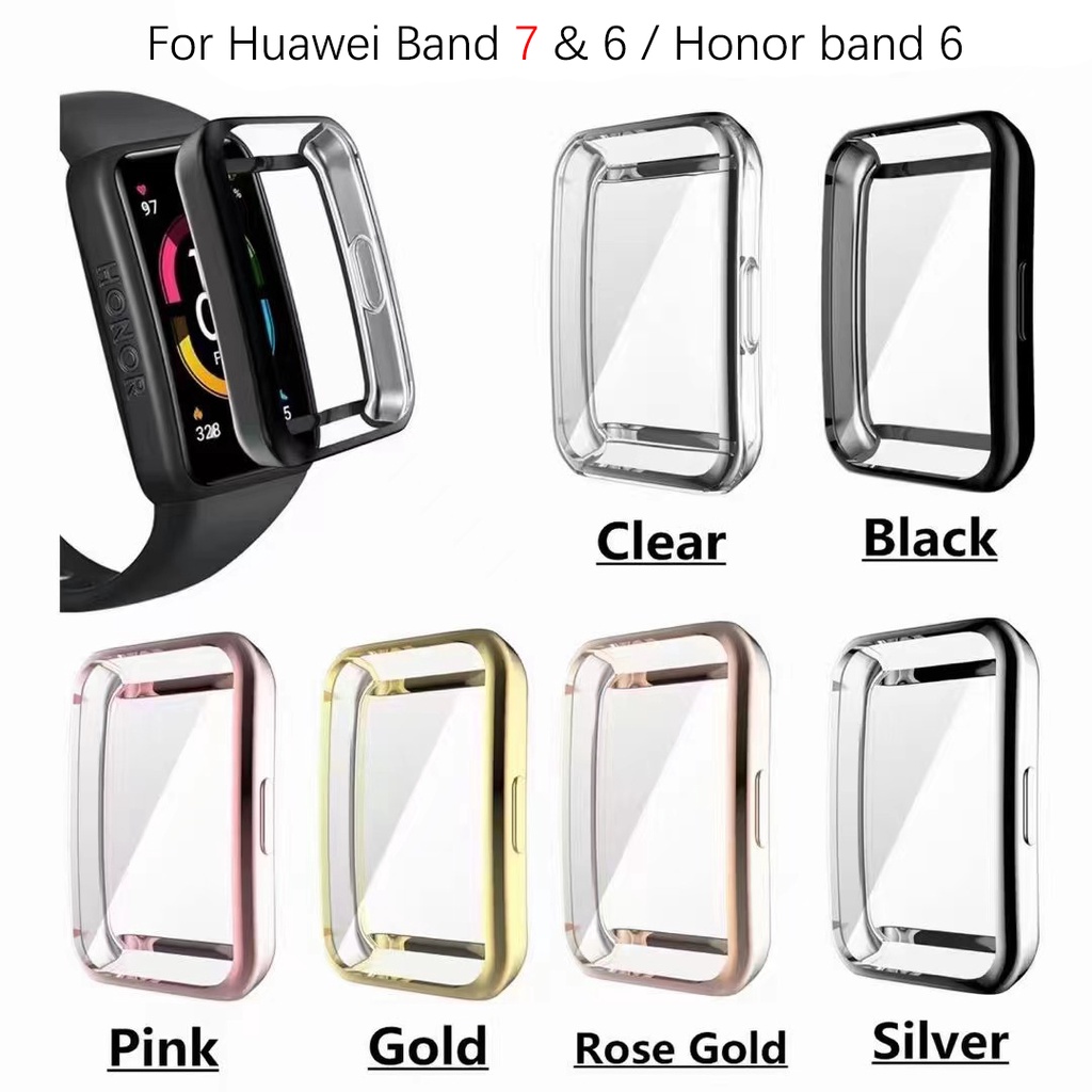 TPU Soft Protective Case for Huawei band 7 6 / Honor Band 6 Watch Cover ...