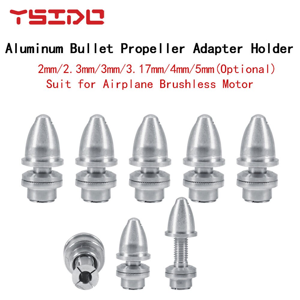 BliliDIY 3Mm / 3.17Mm Aluminium Bullet Prop Adaptateur Porte-Hélice Hélice Spinner Pour Rc Avion 6Mm Moteur Sans Balais Prop - 3.17 * 6Mm