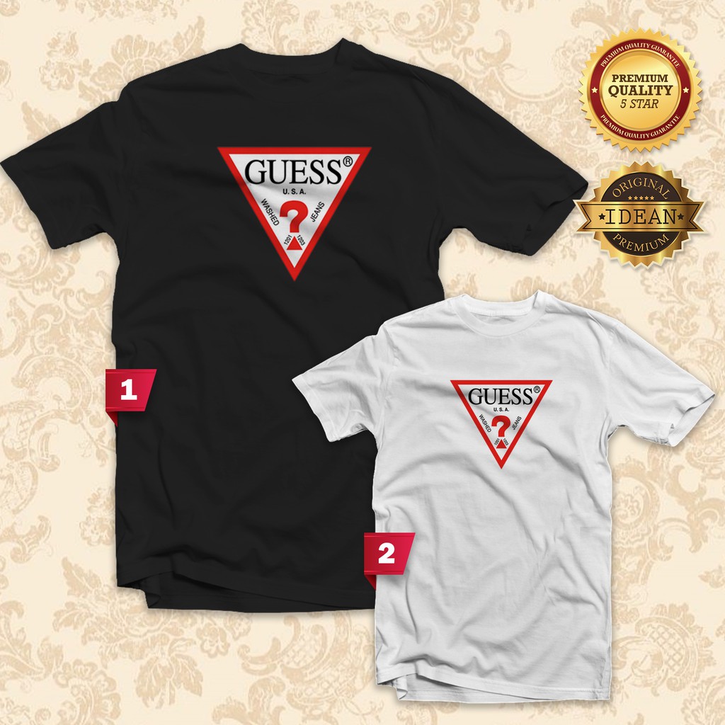 Style GUESS T Shirt Men Women UNISEX FASHION SUMMER Tee Streetwear