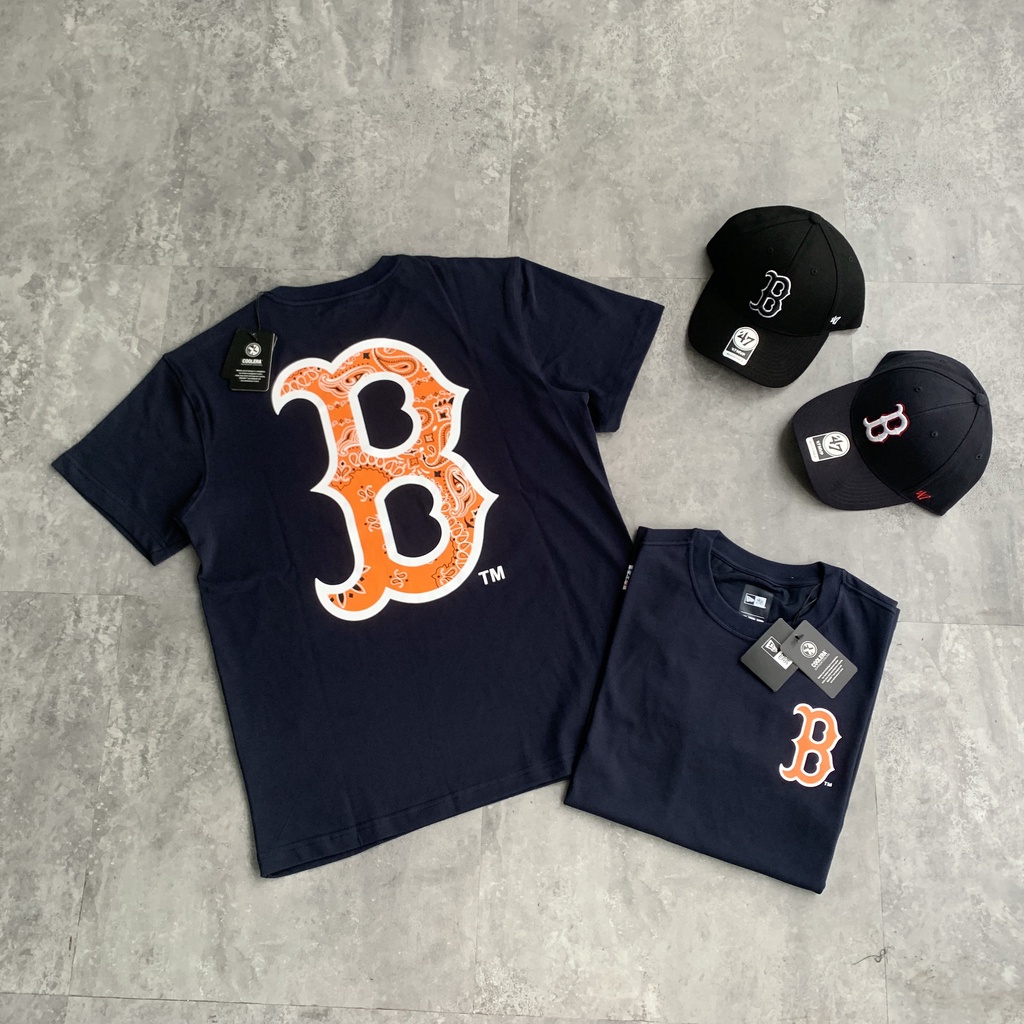 T-shirts New Era Mlb Team Graphic Bp Os Tee Boston Red Sox Stone/ Black