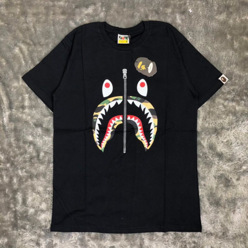 A BATHING BAPE SHARK FACE ARMY AUTHENTIC ORIGINAL Tshirt Shopee Malaysia