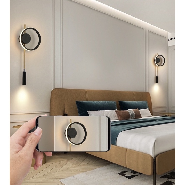 Modern Wall Lamp 3 Color Indoor Wall Light Bedroom Aisle Corridor Wall ...