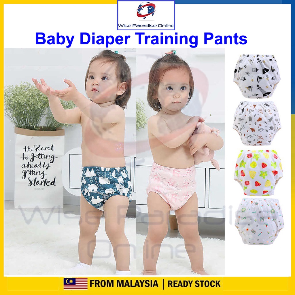 6 Layers Kids Potty Training Pants Baby Underwear Toilet Cloth Diaper