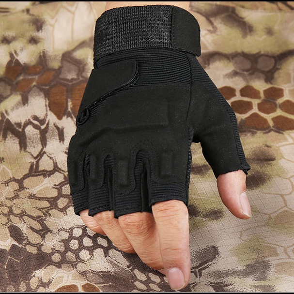 Tactical Fingerless Gloves Military Army Shooting Paintball Airsoft ...