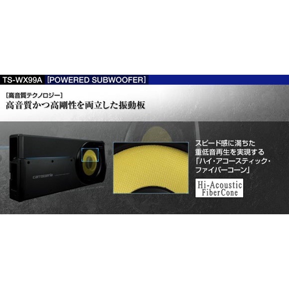 CARROZZERIA ORIGINAL JAPAN WOOFER TS-WX99A 500 WATT COMPLETE SET