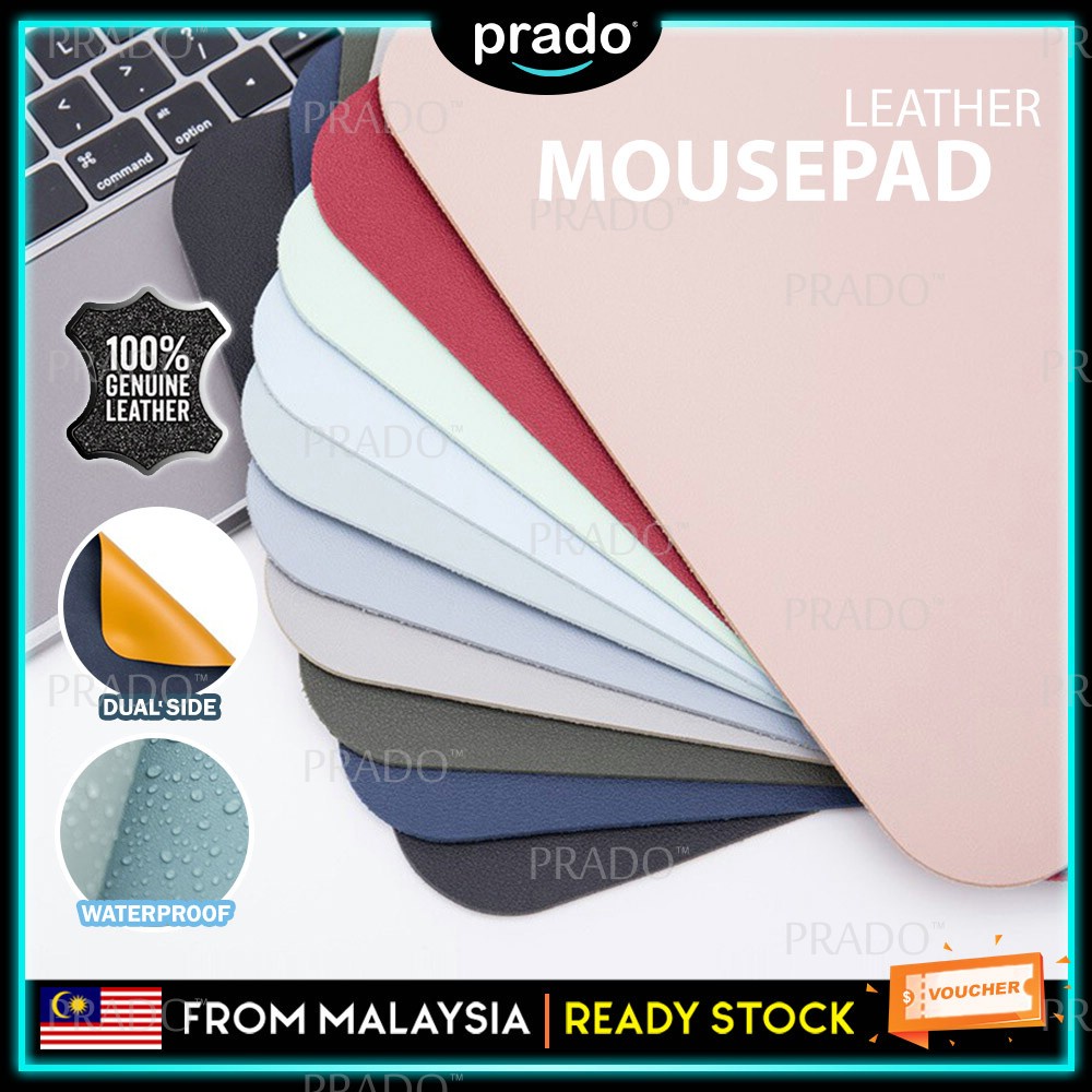 PRADO Double Sided Leather Mouse Pad Multi-Color Leather Waterproof ...