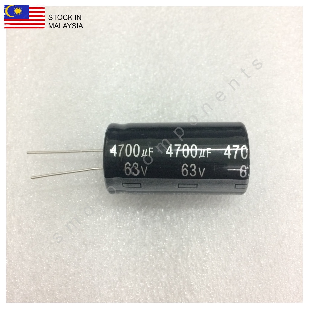 Lot De 4 Condensateurs électrolytiques 4700µF 50V - Radial, 18x36mm, +105°C - Stock US, Livraison Rapide