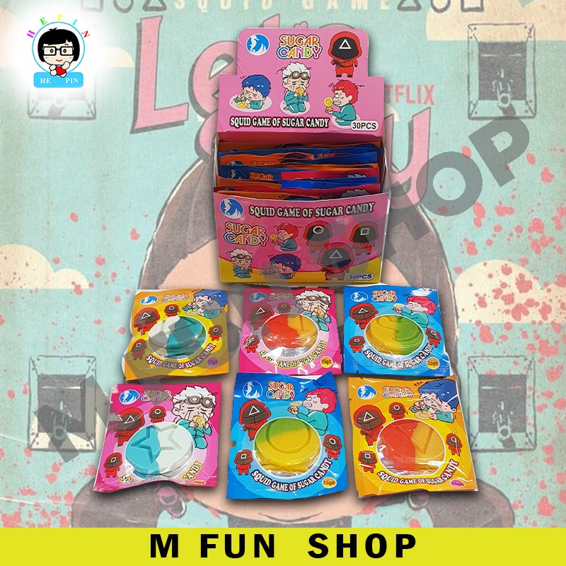 *Hot Item* 30Pcs Dalgona Game / Squid Game of Sugar Candy Individual