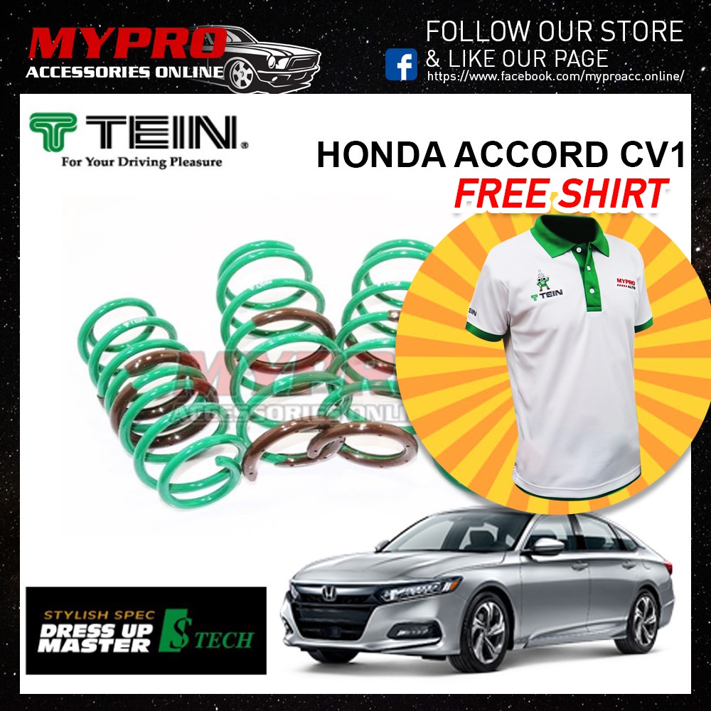 Tein High Tech Lowering Springs | Honda Accord FWD (18-24) (SKHL0-BUB00) main image 0