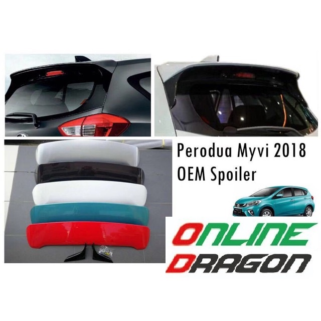 ABS OEM REAR SPOILER MYVI 2018 2019 2020 2021 WITH ORIGINAL PAINT ...