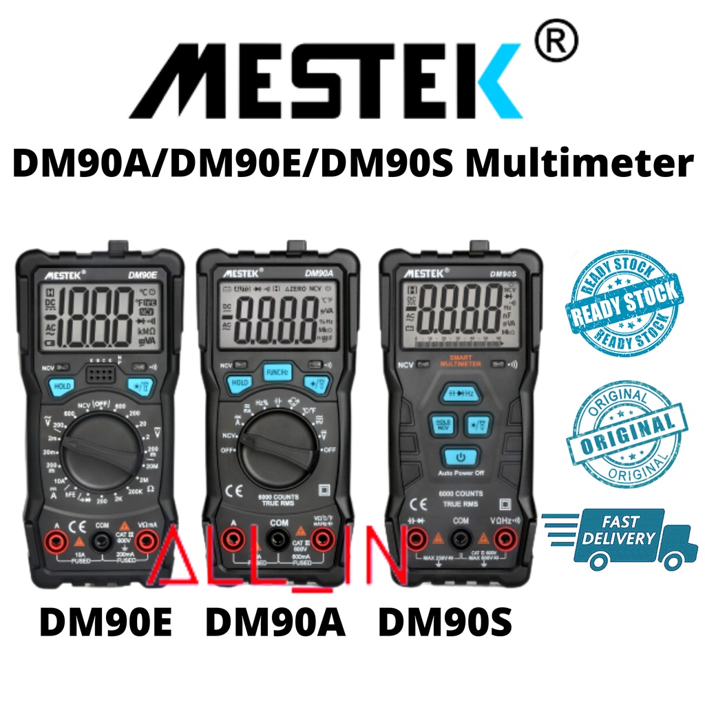 Mestek DM90A / DM90S Digital Multimeter ~ Original 👍1 Year Warranty 👍 ...