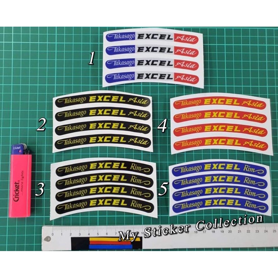 Sticker Rim Motor (Takasago Excel Rim/Asia) Sticker Printing ...