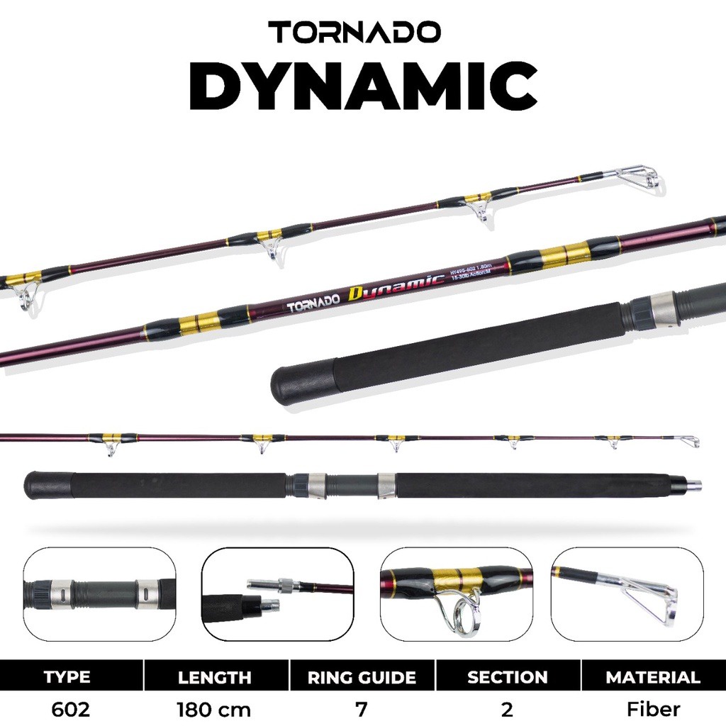 Strong Dynamic Fiber Tornado Spinning Rod PVC Pack | Shopee Malaysia