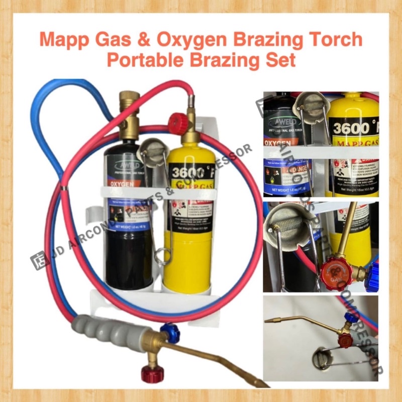 AWELD - OX60P MAPP GAS & OXYGEN BRAZING TORCH ; PORTABLE BRAZING SET ...