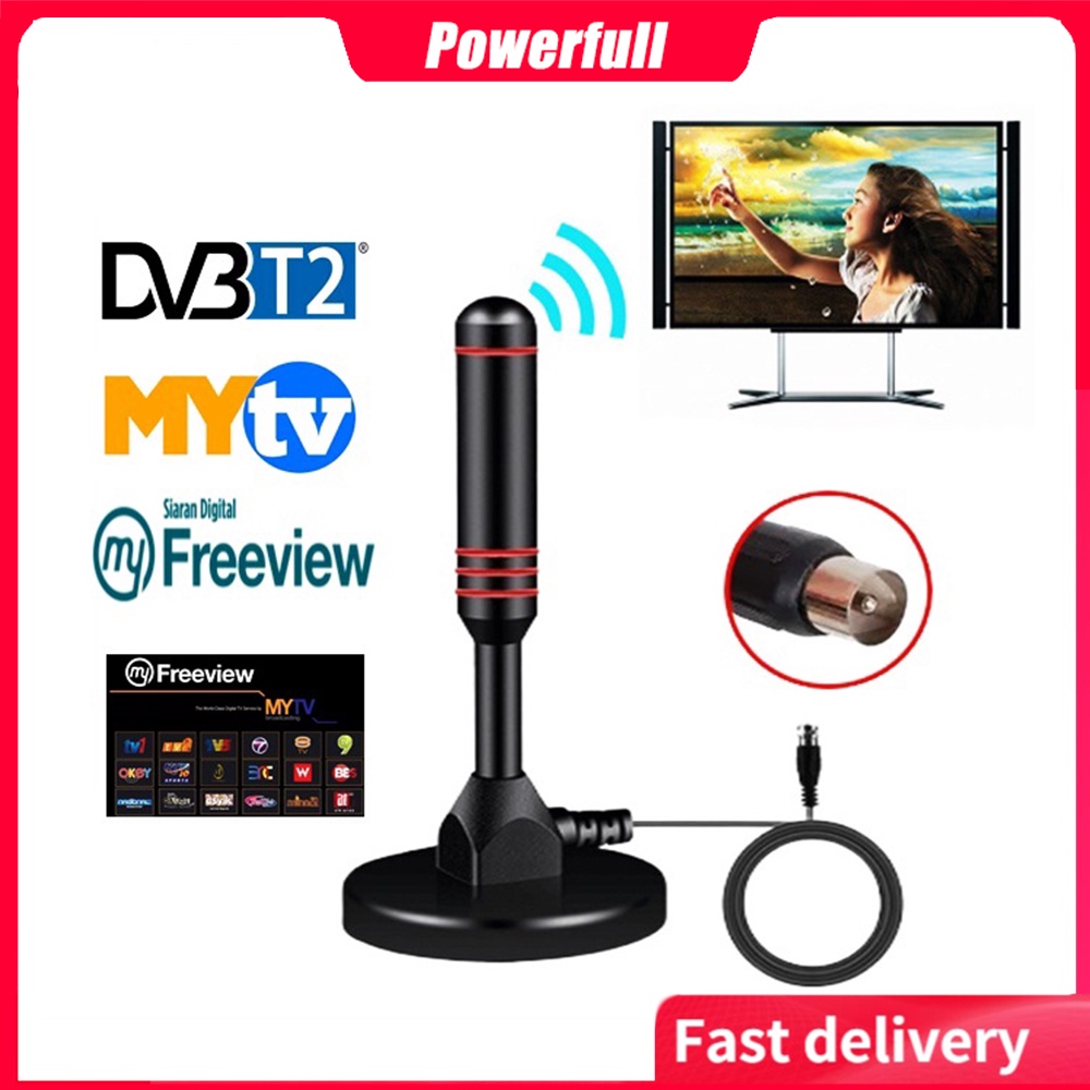 Indoor Antenna TV Antena 1080P Digital HDTV Indoor TV With Amplifier ...