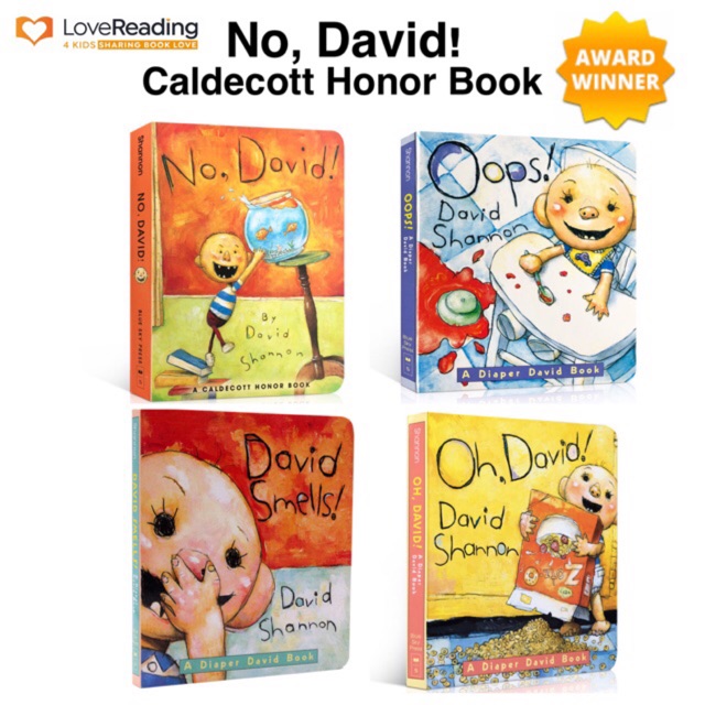 Caldecott　English　Board　Malaysia　Books　Shopee　REDFOX】ORIGINAL　David　Shannon　by　David　No　Honor　David　Oh　Toddlers