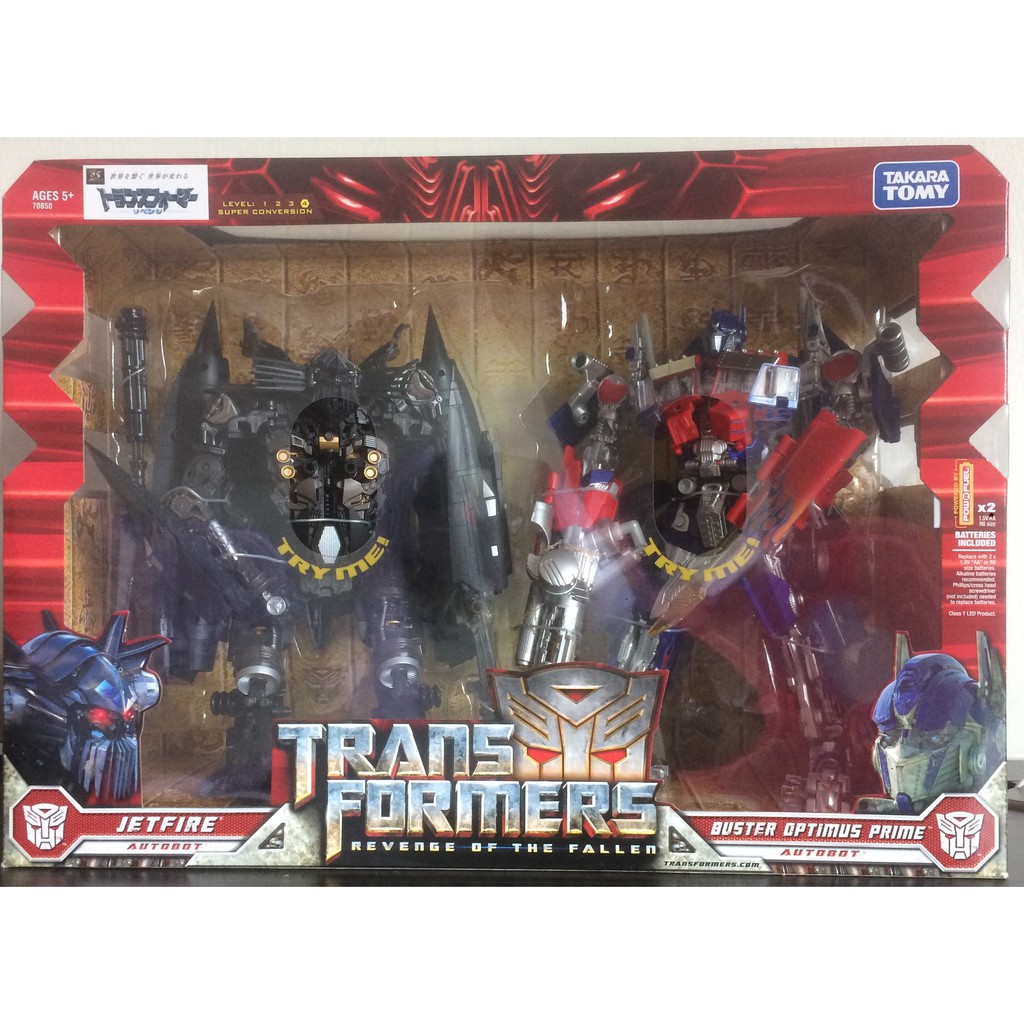Takara Transformers Revenge of the Fallen Jetfire & Buster Optimus