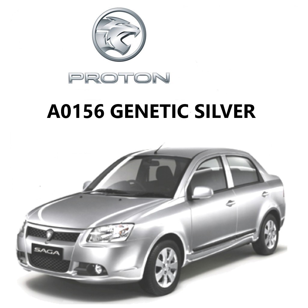 PROTON A0156 GENETIC SILVER / 2K CAR PAINT / CAT KERETA | Shopee Malaysia