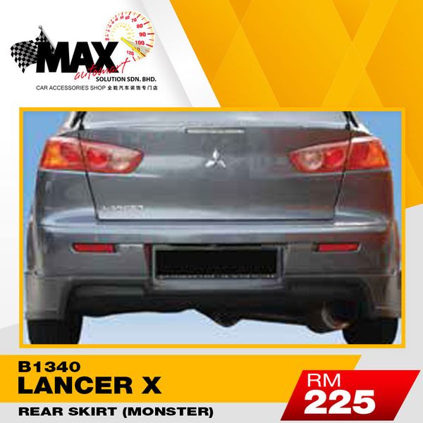 MITSUBISHI LANCER / PROTON INSPIRA X MONSTER VARIS RALLY ART REAR SKIRT ...