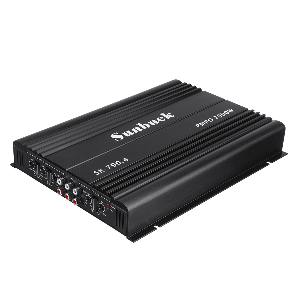 Car Amplifier 9900W 12V Multichannel Powerful Car Audio Subwoofer Aluminum Alloy Vehicle Power