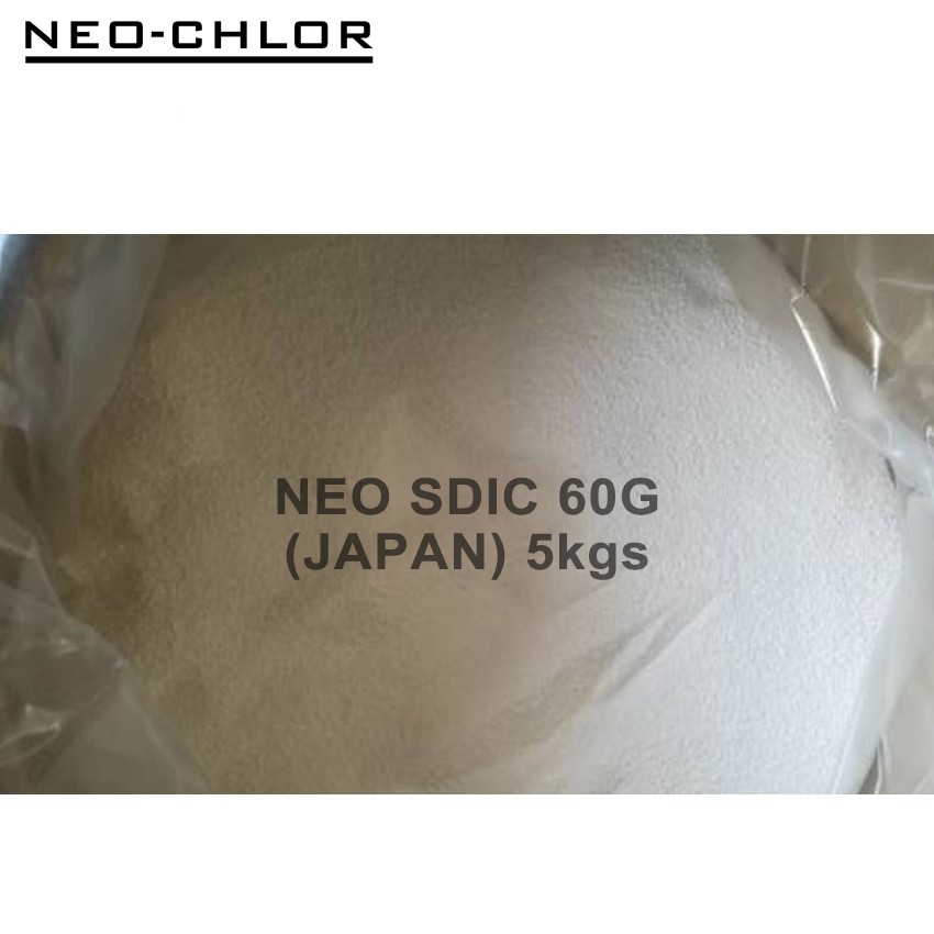🇲🇾 Chlorine Klorin NEO-CHLOR 60% Odorless SDIC Granules 5KG/D Intex ...