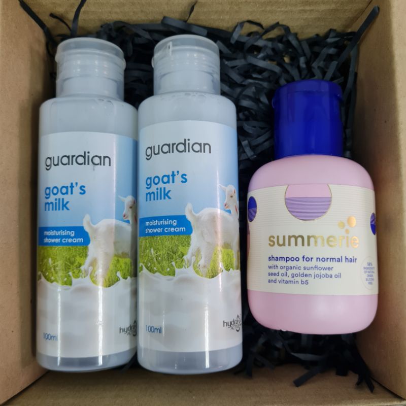 Travel Set Goat Milk Shower Cream & Shampoo Shopee Malaysia