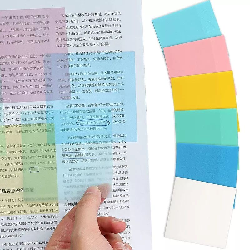 TRANSPARENT WATERPROOF INDEX STICKY NOTE | Shopee Malaysia