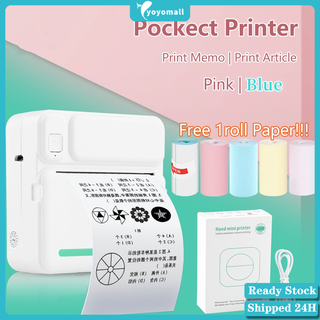 Mini Adhesive Label Printer Portable Thermal Printer Bluetooth Photo  Printing Portable Pocket Printer 57mm for Android IOS.