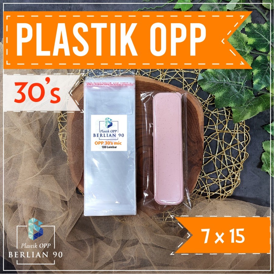 Plastic OPP Glue 7x15 cm 30s Micron Plastic OPP Thick Contents 100 PCS / Clear Plastic Bucket