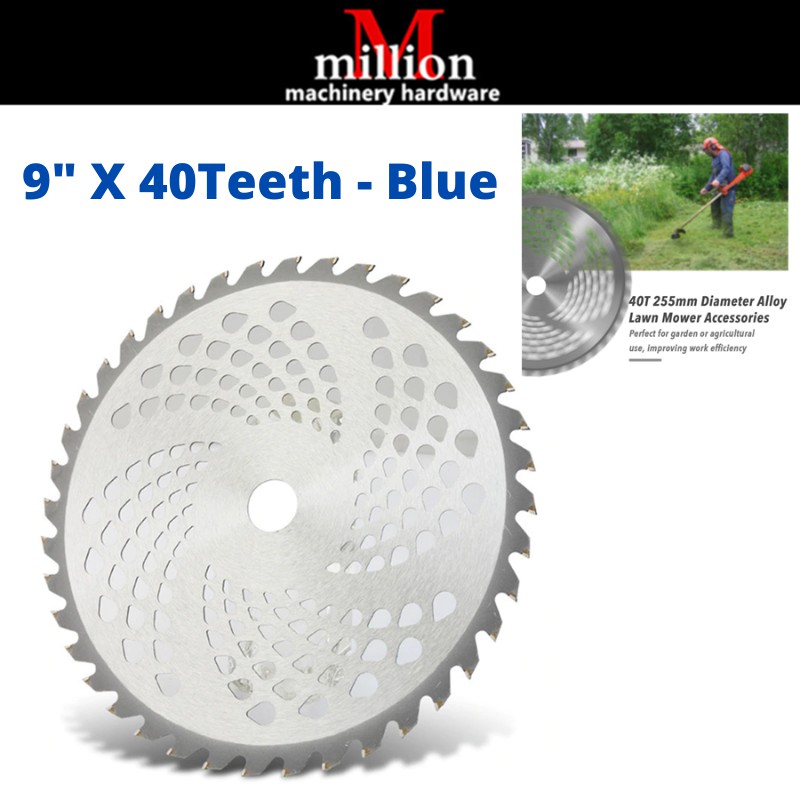 10-Inch 40-Tooth Carbide Tipped Saw Blade For Metal Cutting - Fits Brush Cutters & Trimmers