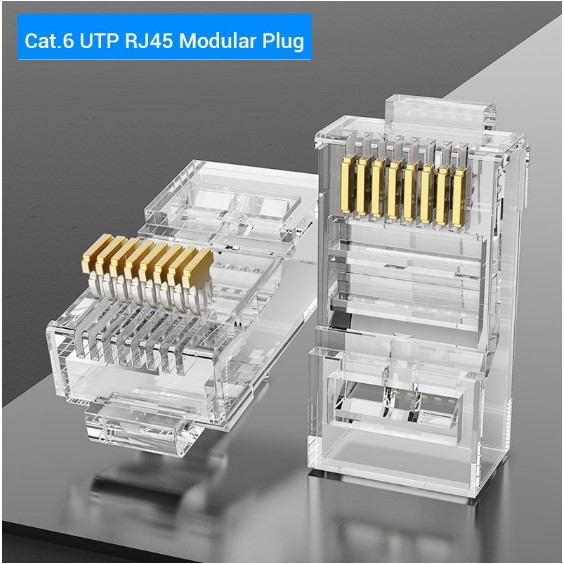 CAT6 CAT5e crystal head Modular plug RJ45 Network Cable Plug