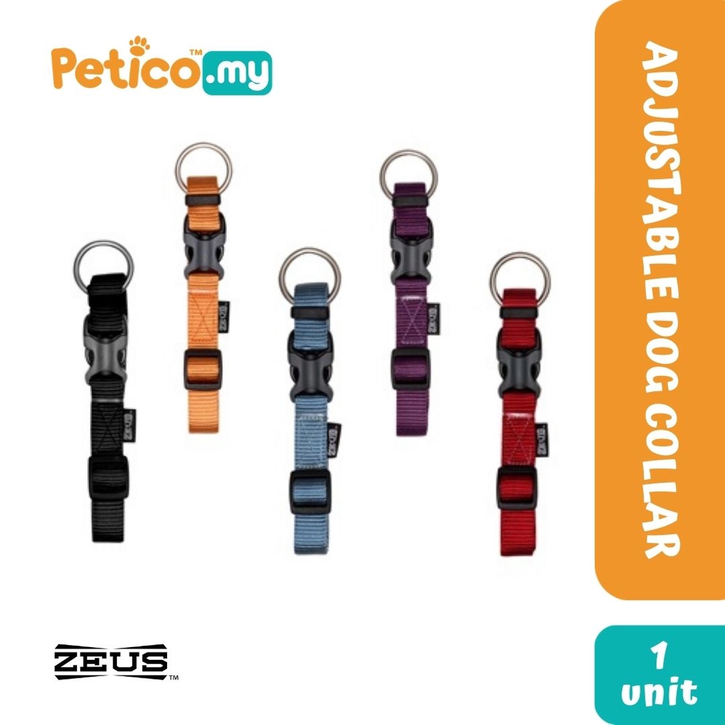 Zeus Dog Adjustable Nylon Collar Shopee Malaysia