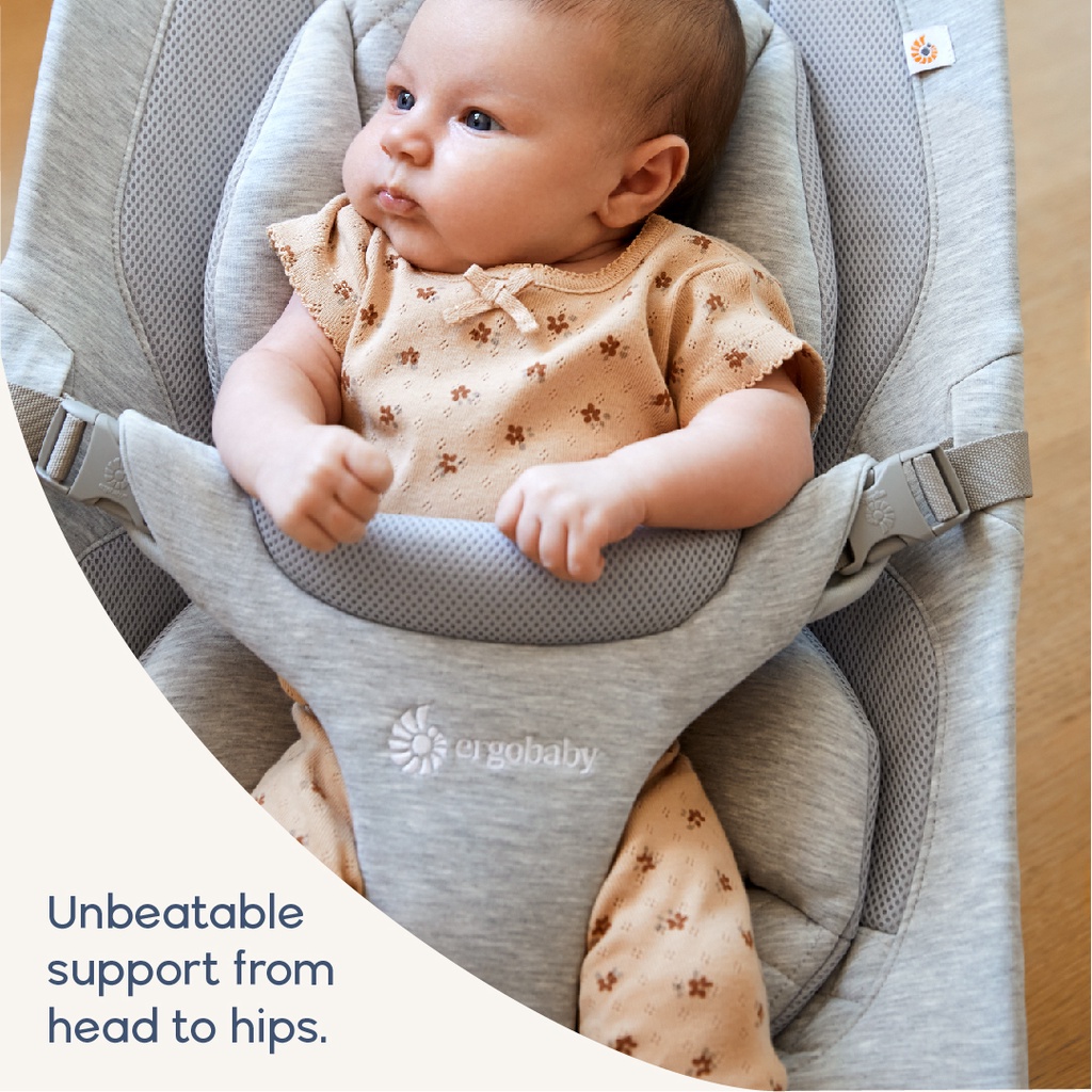 Ergobaby Ergonomic Evolve 3 in 1 Bouncer Fold Flat Natural Rocking from