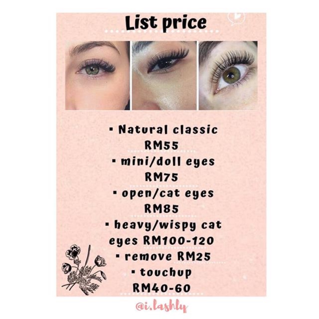 Eyelashes extension deals price near me