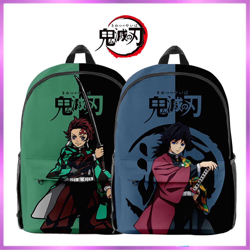 New Demon Slayer Backpack Midouzi School Bag Butterfly Ninja Tanjiro ...