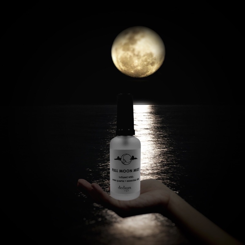 Full Moon Facial Mist with Rose Water, Rose Geranium & Rose Quartz ...