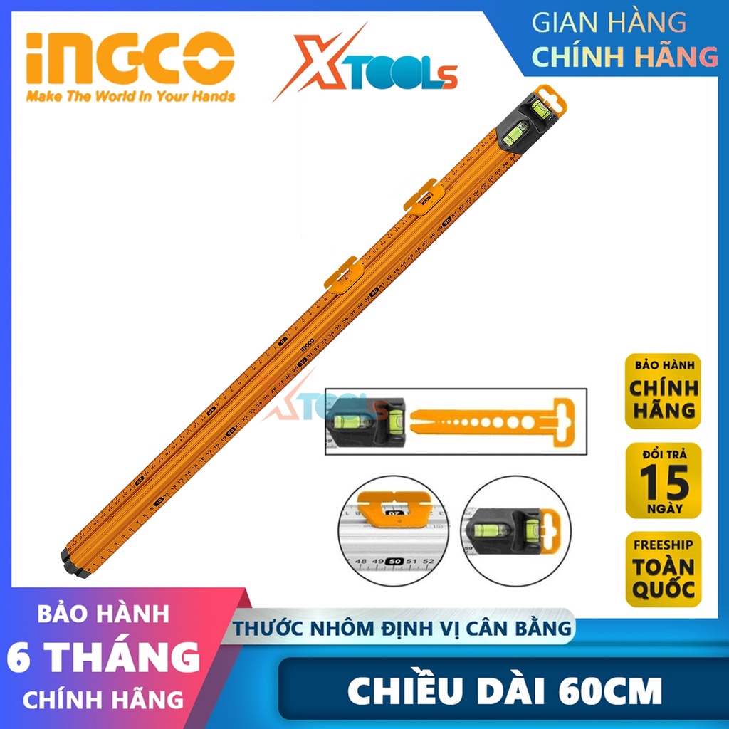Ingco HSR36003 60cm multi-function aluminum positioning ruler, multi ...