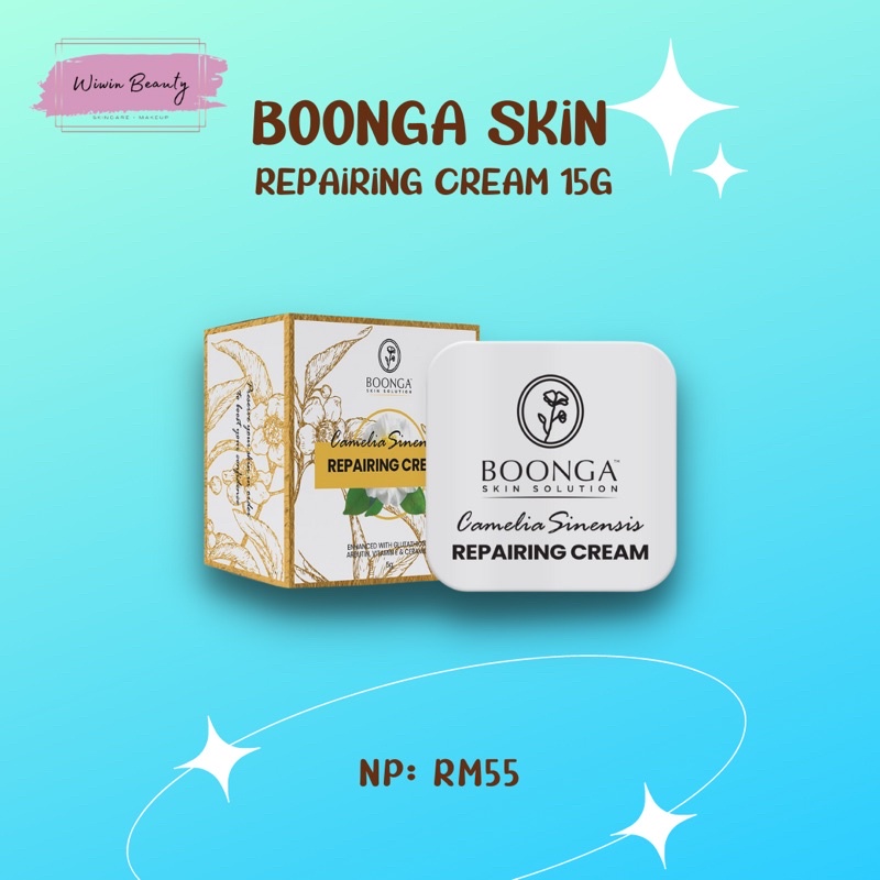 ORIGINAL HQ BOONGA SKIN SOLUTION REPAIRING CREAM BRC 5g | Shopee Malaysia