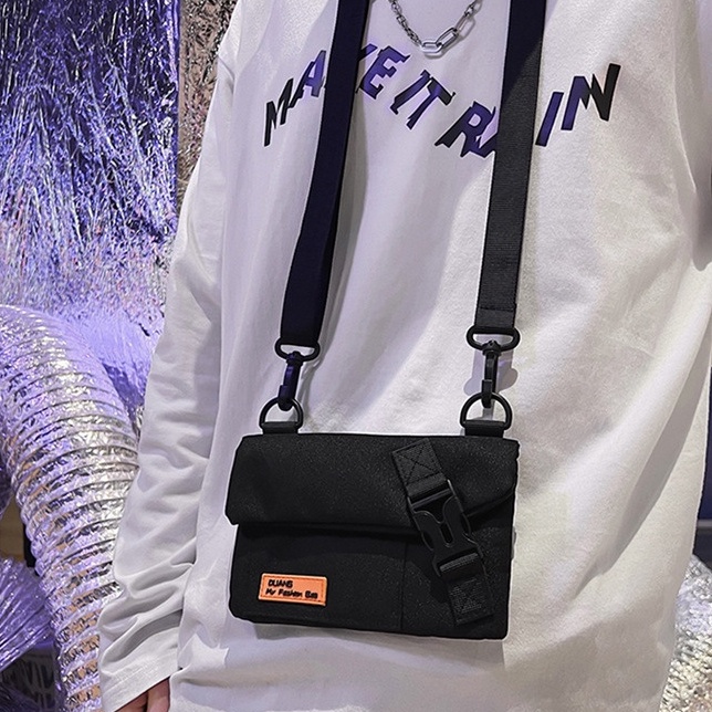 Waterproof Messenger Bag Men's Ins Small Bag Korean Fashion Mini Men ...