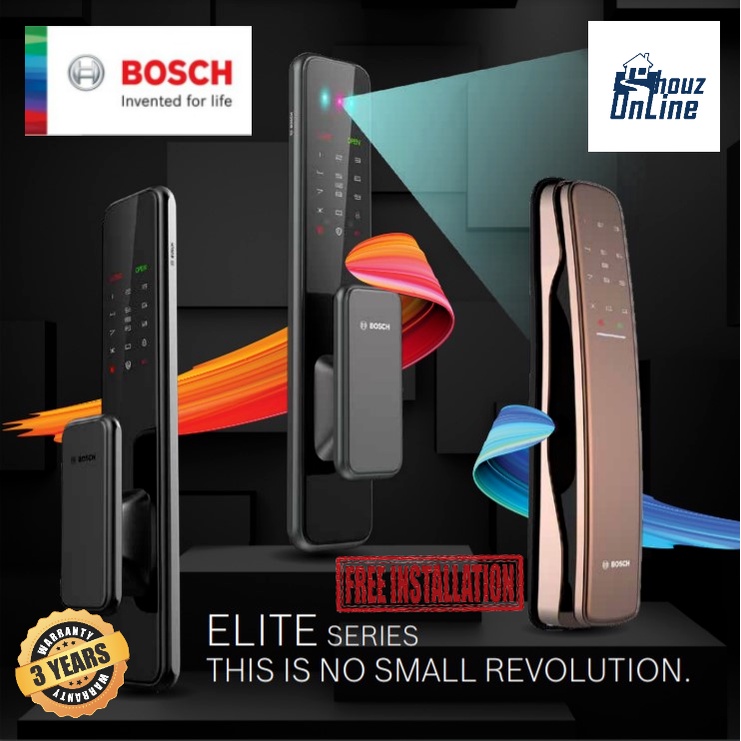 Bosch EL600, EL600X & EL800A Elite Digital Door Lock Shopee Malaysia