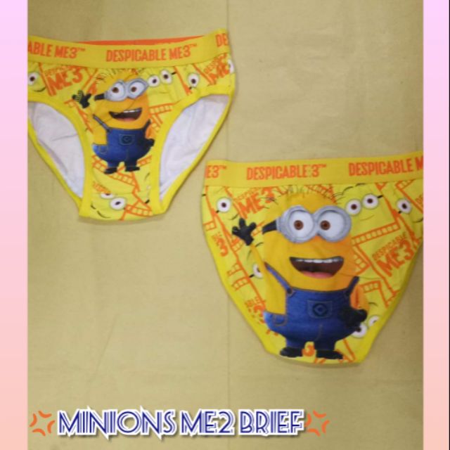 Despicable Me Minions Brief For Kids underwear for boys innerwear for