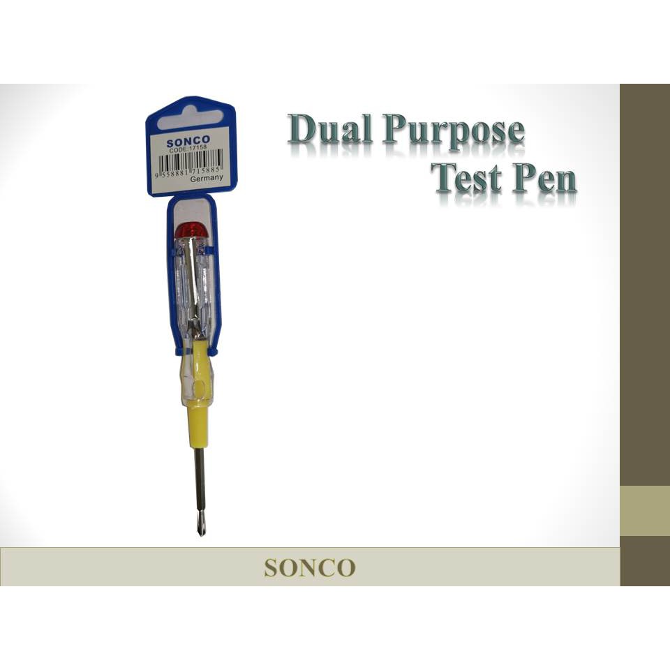 Sonco Dual Purpose Test Pen (17158) | Shopee Malaysia